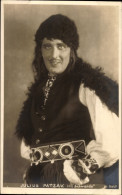 CPA Opernsänger Julius Patzak, Schwanda, Portrait - Kostums