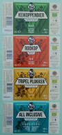 Bier Etiket (8k8), étiquette De Bière, Beer Label, Serie Hop Farm Brewery Brouwerij De Plukker - Bier