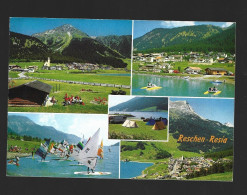 Reschen Resia Multi Vues Vinschgau Sudtirol Photo Card Italia Htje - Andere & Zonder Classificatie