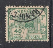 INDOCHINE - 1927 - Taxe TT N°YT. 55 - Dragon D'Annam 40c Vert - Oblitéré / Used - Used Stamps