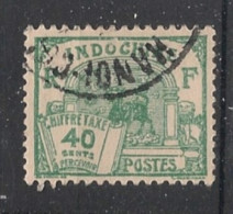 INDOCHINE - 1927 - Taxe TT N°YT. 55 - Dragon D'Annam 40c Vert - Oblitéré / Used - Usati