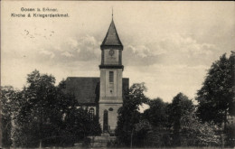 CPA Gosen Neu Zittau Brandenburg, Kirche, Kriegerdenkmal - Autres & Non Classés