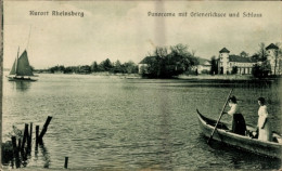CPA Rheinsberg In Der Mark, Grienericksee, Schloss, Segelboot - Other & Unclassified