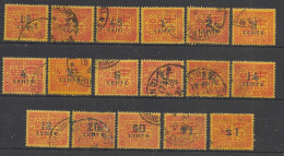 INDOCHINE - 1931-41 - Taxe TT N°YT. 57 à 74 - Série Complète - Oblitéré / Used - Used Stamps