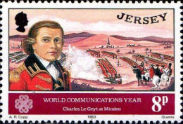 Jersey Poste N** Yv:298/302 Année Mondiale Des Communications - Jersey