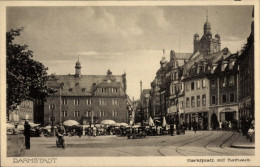 CPA Darmstadt In Hessen, Marktplatz, Rathaus - Autres & Non Classés