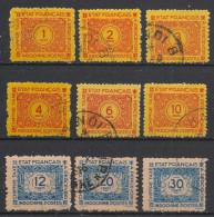 INDOCHINE - 1944 - Taxe TT N°YT. 75 à 83 - Série Complète - Oblitéré / Used - Used Stamps