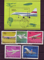 (Timbres). Thèmes. Avion. Aviation. Concorde - Airplanes