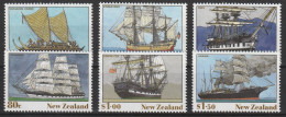 1990 New Zealand Ships Set (** / MNH / UMM) - Bateaux