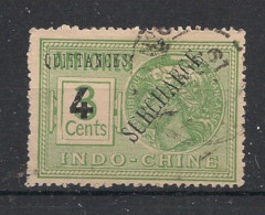 INDOCHINE - Timbre Fiscal - Quittances 4 Sur 3c Vert  - Oblitéré / Used - Used Stamps