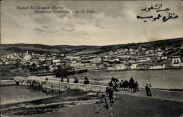 CPA Djessir El Chogour Syrien, Panorama Générale, Avec Le Pont - Syrië