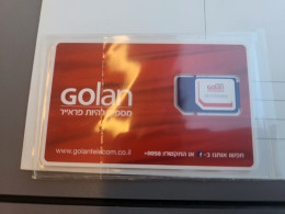 ISRAEL-GOLAN TELECOM-(A)-(899720080091115442838)-(2)-mint Sim Card - Israele