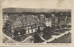 X124814 NORMANDIE CALVADOS CABOURG VUE PANORAMIQUE PRISE DU GRAND HOTEL ( VIRAUT ET MAUCLERC ARCH. ) - Cabourg