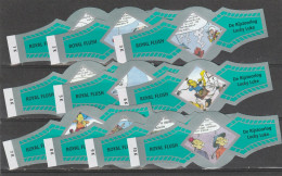 Reeks 1159  Lucky Luke     1-10     ,10  Stuks Compleet      , Sigarenbanden Vitolas , Etiquette - Sigarenbandjes