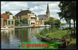 WOUDSEND Dorpsgezicht Op Iewal En Kerk Ca 1970 - Autres & Non Classés