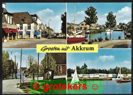 AKKRUM Groeten Uit 4-luik Ca 1978 - Other & Unclassified