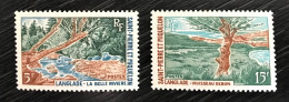 Lot De 2 Timbres Neufs** Saint Pierre Et Miquelon 1969 Yt N° 385 / 386 - Nuovi