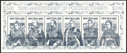 1990 New Zealand 150th Anniversary Of Postage Stamp: British Monarchs Minisheet (** / MNH / UMM) - Familles Royales