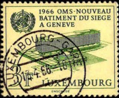 Luxembourg Poste Obl Yv: 679 Mi:724 OMS Nouveau Batiment Du Siège à Genève (TB Cachet à Date) 14-4-66 - Gebruikt