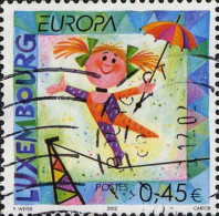 Luxembourg Poste Obl Yv:1524 Mi:1579 Europa Dessin D'enfant (Beau Cachet Rond) - Usati