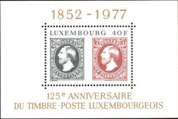 Luxembourg Bloc N** Yv:10 Mi:10 125e Anniversaire Du Timbre-poste Luxembourgeois - Blocchi & Foglietti