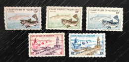 Lot De 5 Timbres Neufs** Saint Pierre Et Miquelon 1957 YT N° 353 à 357 - Neufs
