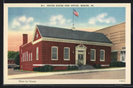 AK Marion, VA, United States Post Office  - Altri & Non Classificati