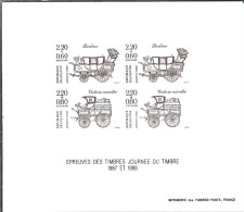 FRANCE Ca.1987 Et 88:  Epreuve "Journée Du Timbre" - Epreuves D'artistes