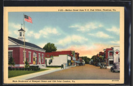 AK Phoebus, VA, Mellon Street From United States Post Office  - Altri & Non Classificati