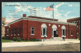 AK Olney, IL, Post Office Building  - Autres & Non Classés