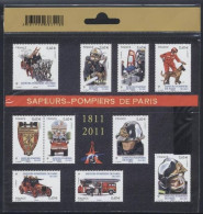 (Timbres). France. Bloc Bicentenaire Des Sapeurs Pompiers De Paris Neuf 2011 Sous Blister - Mint/Hinged