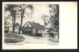 AK Putney, VT, Post Office And Stores  - Sonstige & Ohne Zuordnung