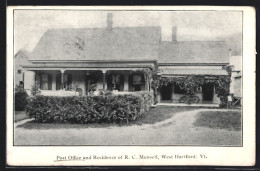 AK West Harford, VT, Post Office And Residence Of R. C. Munsell  - Other & Unclassified