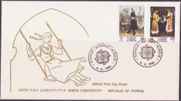 Chypre - Zypern - Cyprus FDC1 1981 Y&T N°542 à 543 - Michel N°547 à 548 - EUROPA - Storia Postale