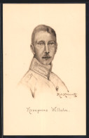 Künstler-AK Portrait Kronprinz Wilhelm Von Preussen  - Familles Royales