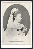 AK Kaiserin Auguste Victoria Königin Von Preussen Mit Schleier Und Perlenkette  - Royal Families