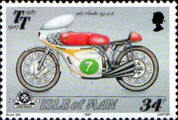 Man Poste N** Yv:338 Mi:343A TT Honda 250cc 6 - Man (Insel)