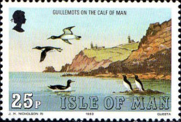 Man Poste N** Yv:242 Mi:233 Guillemots On The Calf Of Man - Isle Of Man