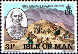 Man Poste N** Yv:236 Mi:245 King William's College General Sir Goerge White - Man (Insel)