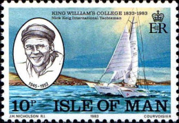 Man Poste N** Yv:233 Mi:242 King William's College - Isle Of Man