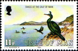 Man Poste N** Yv:224 Mi:225 Shags At The Calf Of Man - Isle Of Man