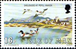 Man Poste N** Yv:229 Mi:230 Shelducks At Poyll Vaaish - Isle Of Man