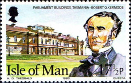 Man Poste N** Yv:174 Mi:177 Parliament Buildings Tasmania Robert Q.Kermode - Isle Of Man