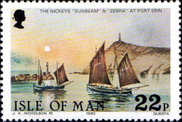 Man Poste N** Yv:181 Mi:186 The Nickeys Sunbeam & Zebra At Port Erin - Isle Of Man