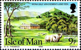 Man Poste N** Yv:171 Mi:174 Mona Vale Van Diemen's Land 1834 - Isle Of Man