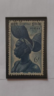 D43- TIMBRE OBLITÉRÉ AOF, COLONIE FRANÇAISE N °38 - ANNÉE 1947 -" SÉRIE COURANTE : FEMME FOULAH (GUINEE)". - Used Stamps