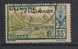 ININI - 1932-38 - N°YT. 10 - Pirogue 35c - Oblitéré / Used - Gebraucht