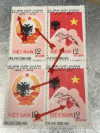 VIET NAM Stamps PRINT ERROR-1974-(tem In Lõi-let Mau-no293--12xu )4-STAMPS-vyre Rare - Vietnam