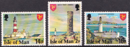 ISLE OF MAN 1978 DEFINITIVES, THE LIGHTHOUSE VALUES** - Lighthouses