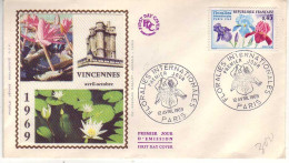 (Timbres). France FDC. 1er Jour.  Floralies. 20.01.73 Fort De France & 12.04.69 Paris - 1970-1979